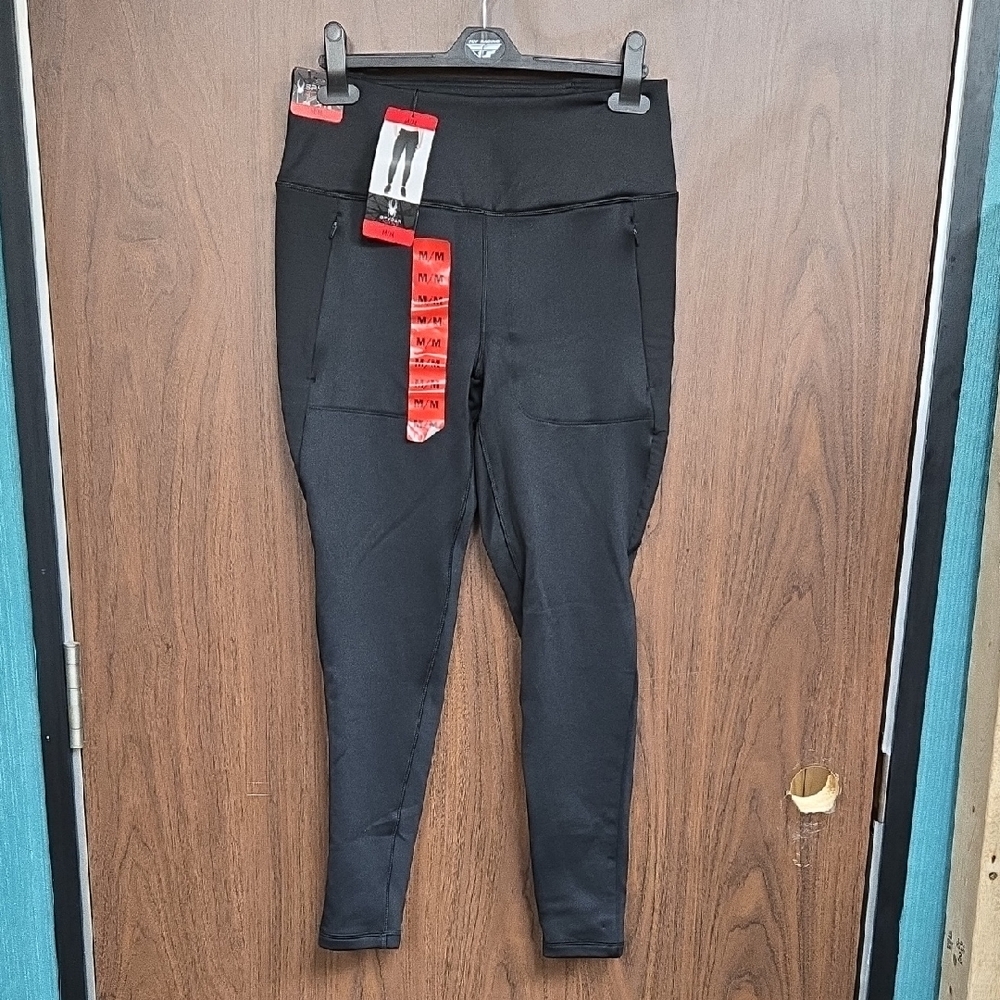 Spyder Size M Black Fleece Lined Ankle Leggings